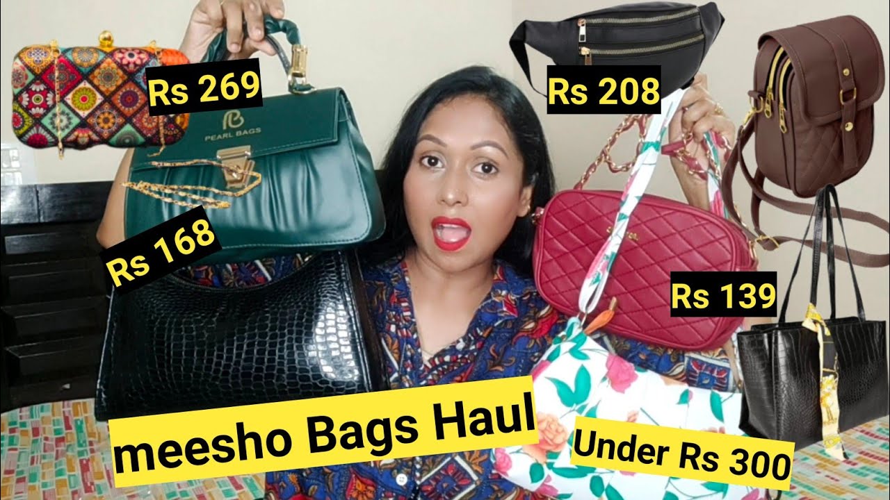 Meesho Bag Haul | Meesho Bags Haul Under 300 | Affordable Bags Haul ...