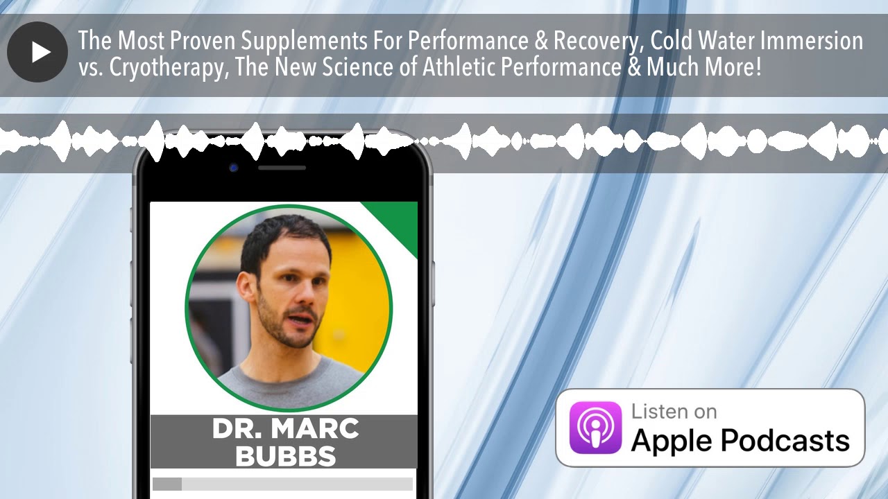 The Most Proven Supplements For Performance & Recovery, Cold Water