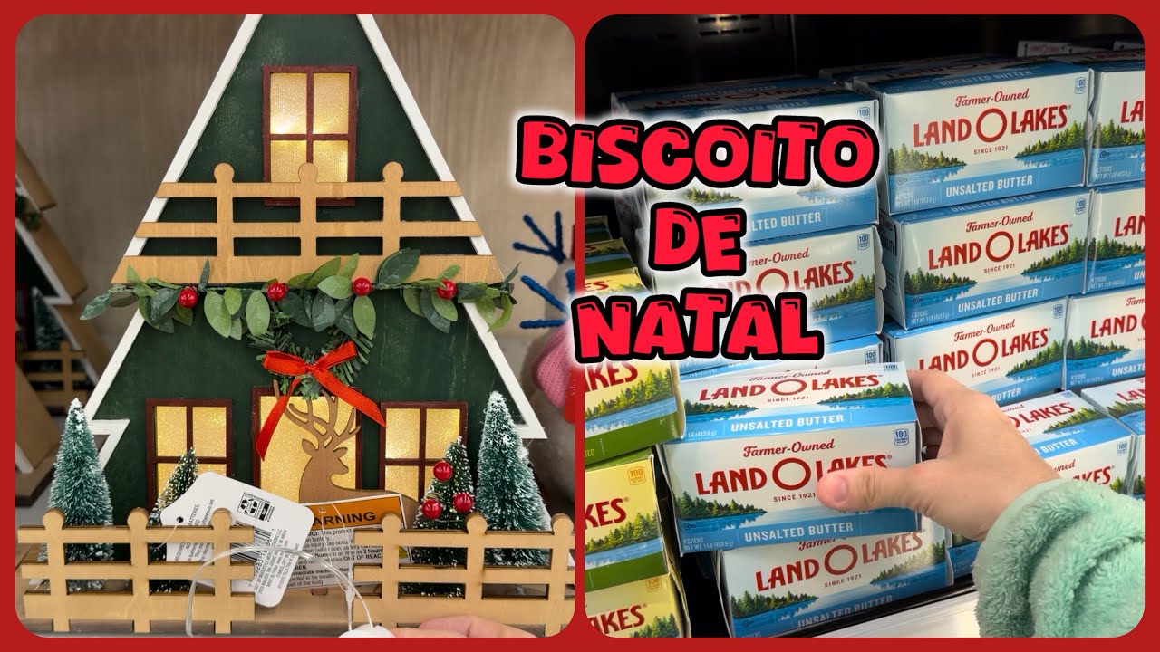 Compras para fazer biscoito de natal 
