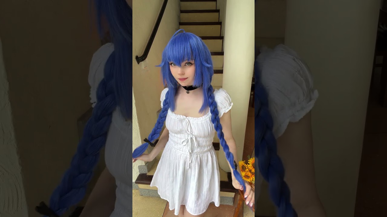 Roxy cosplay with cute braids #roxy #cosplay #mushokutensei