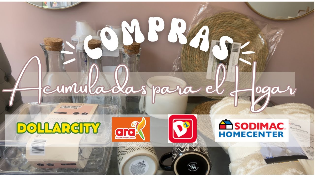 COMPRAS 🛍️ para el HOGAR 🏠 Decoración y organización Ara, D1, Dollarcity y mas | CASARCOIRIS_Deco