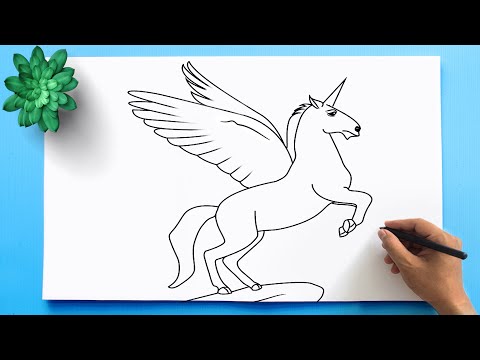 Cute Flying Unicorn Princess Flying Drawing Unicorn Drawing Princess  Drawing PNG and Vector with Transparent Background for Free Download