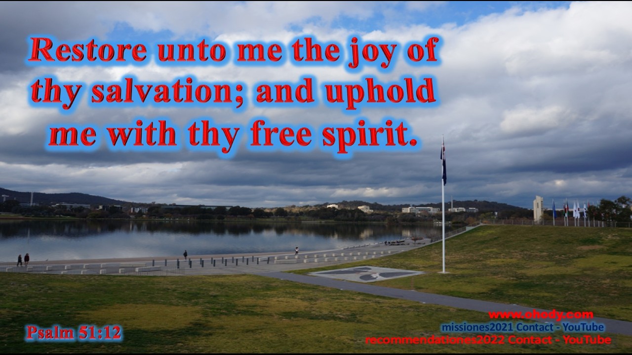 Psalm 51:12 with instrumental music - English