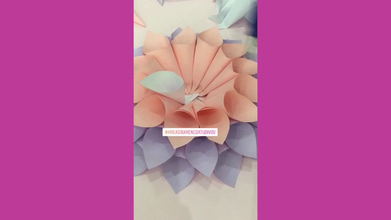 Cara Membuat Paper Dahlia How To Make Paper Dahlia Youtube