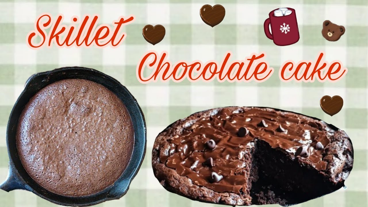Skillet cake under 5mins 🍫🍰