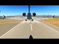 Landing in St Maarten with Challenger 300
