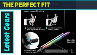 ICE COOREL Gaming Laptop Cooling Pad 15-17.3 Inch – Best 6-RGB Fan High Performance Cooler Stand