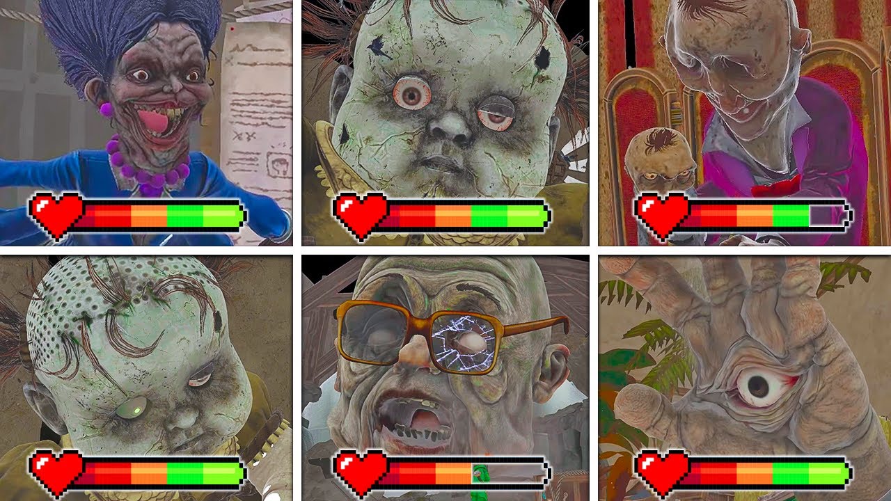 Little Nightmares 3 - All BOSSES in BRIGHT MODE with Healthbars