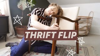 THRIFT FLIP MAKEOVER | Mid-Century Modern Chair