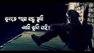 ভুলতে পারো বন্ধু তুমি আমি ভুলি নাই।