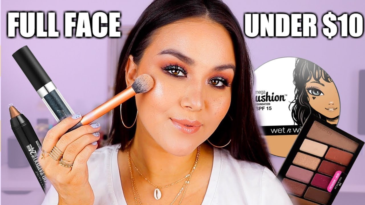 FULL FACE NOTHING OVER $10 | AFFORDABLE MAKEUP TUTORIAL