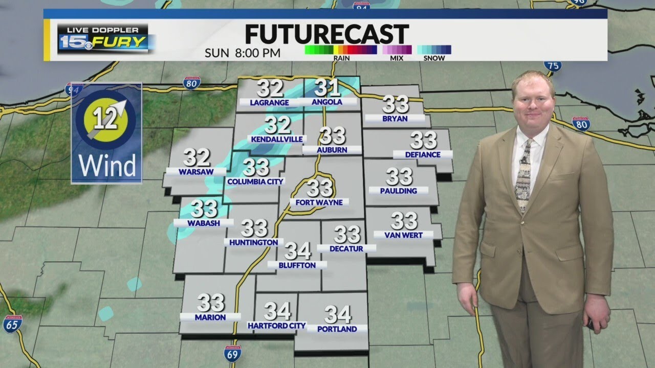 Arctic cold front arrives Sunday night - YouTube