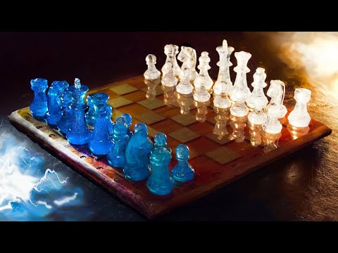 ♟️ ШАХМАТЫ ИЗ ЭПОКСИДНОЙ СМОЛЫ своими руками