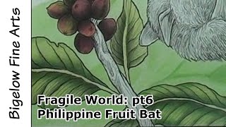 Pt6 Color along tutorial in Fragile World: Philippine bare-backed fruit bat