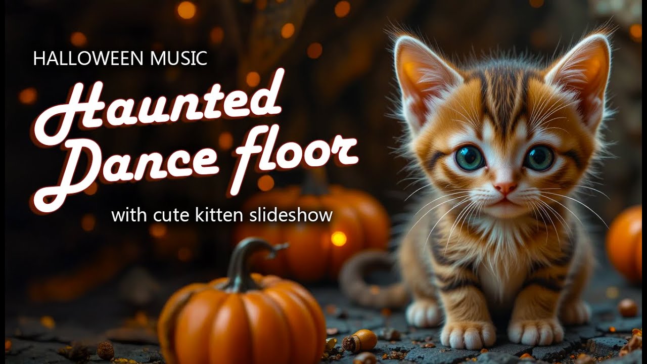 Cute Halloween Cats - Music |  Haunted Dancefloor 🐾🎃