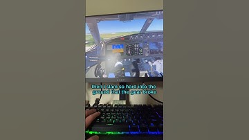 MSFS is so hard on keyboard 😭#msfs2024 #737max #aviation #hardlanding