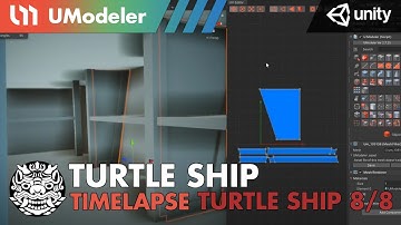 3D Modeling in Unity - Timelapse about modeling the inside of the turtleship  in the TurtleShip 8/8