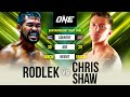 Muay thai madness  rodlek vs chris shaw  full fight replay