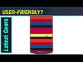 The Stunning Moisture Multi-Color Border Burgundy Case for MEDIAS CH 101N
