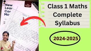 Class 1 Maths Syllabus CBSE ICSE | What To Teach In Class 1 Maths | 1st Class Syllabus | 2024-2025