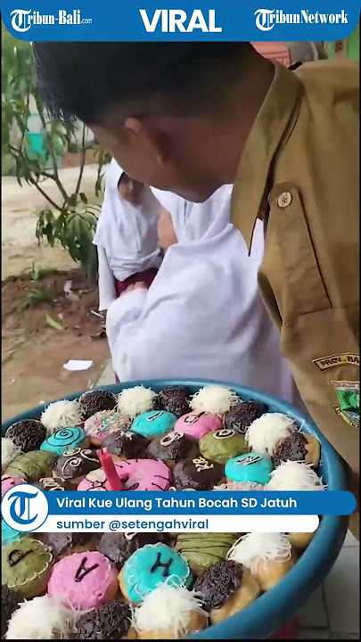 Viral Kue Ulang Tahun Bocah SD Jatuh saat Dirayakan di Sekolah