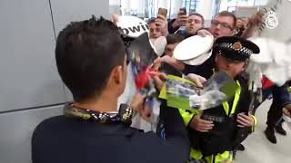 Cristiano Ronaldo arrived in Manchester