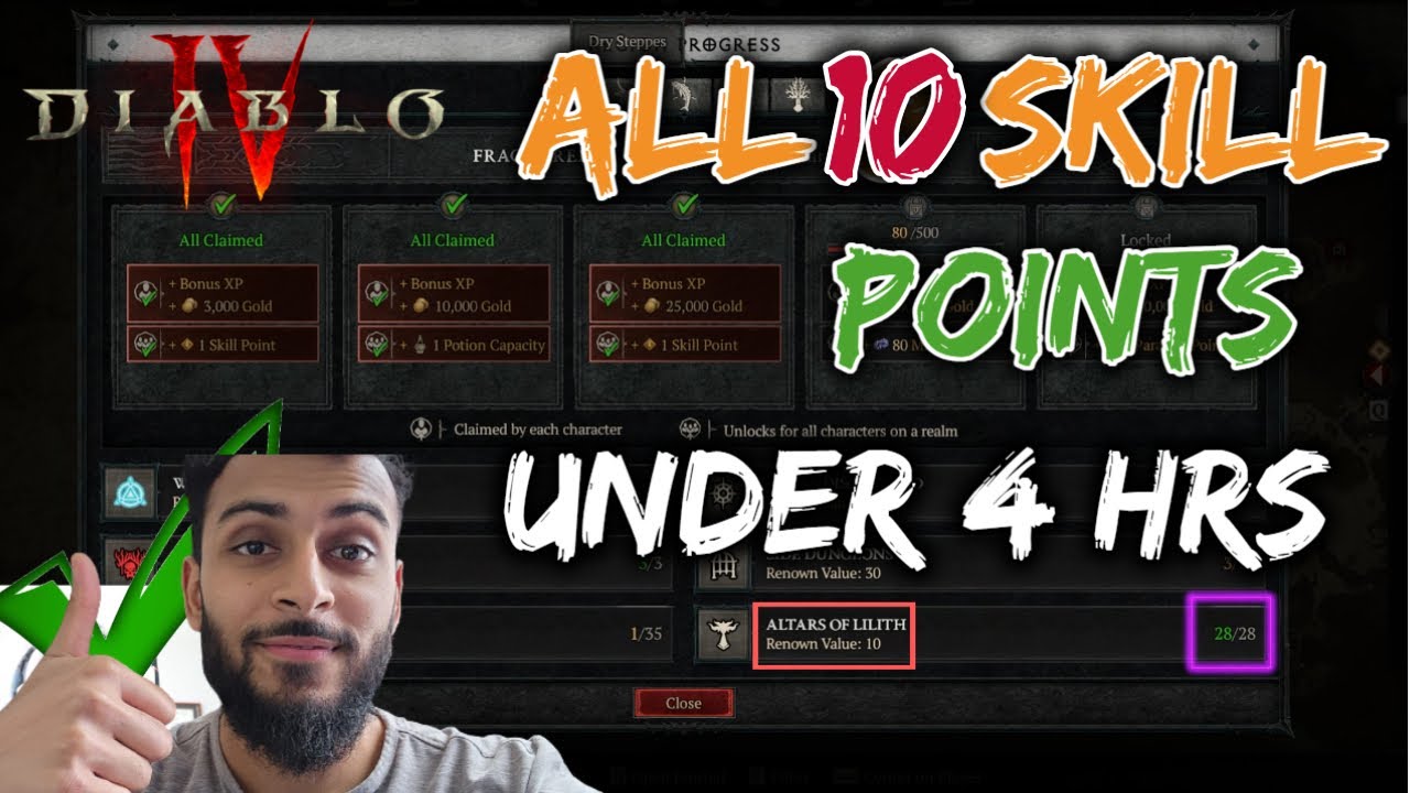 The FASTEST Way To Get Renown Points Altars Of Lillith The Best Way YouTube