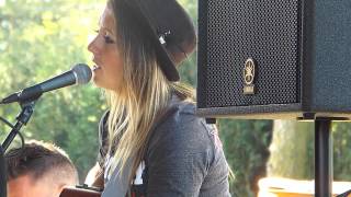 Gina Venier sings a song she co-wrote called 