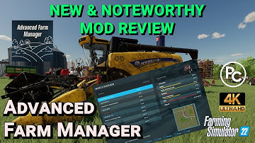 Advanced Farm Manager | Mod Review | Farming Simulator 22