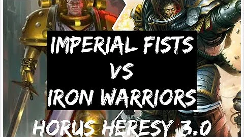 Horus heresy 3.0 battle report: Iron warriors vs Imperial fists