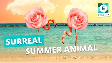 Create A Surreal Animal for Summer in Pixlr E