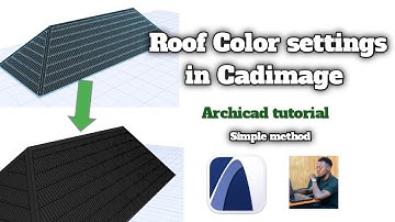 Roof color settings in Cadimage (Archicad tutorial)
