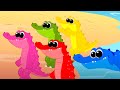 Five Crocodile Went Swimming One Day And Nursery Rhyme For Kids