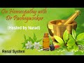 On homeopathy with dr pachegaonkar  renal system hosted by narad