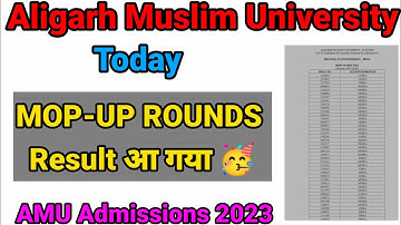amu mop-up round list 2023 | amu mop-up round result 2023 | amu result 2023 | amu 4th list 2023