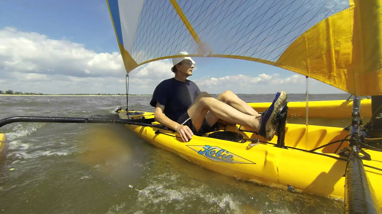 hobie mirage adventure island sailing kayak with gopro 3