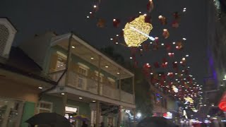 Memorial honoring victims of Jan. 1 attack lights up on Bourbon Street