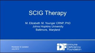 SCIG Therapy