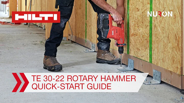Hilti Nuron TE 30-22 Cordless Rotary Hammer - Quick-start Guide