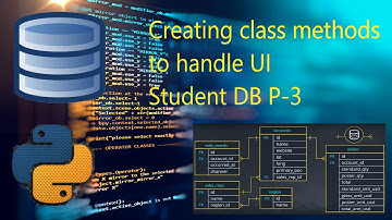 Student Database Project using Pyqt5 in tamil | Part-3