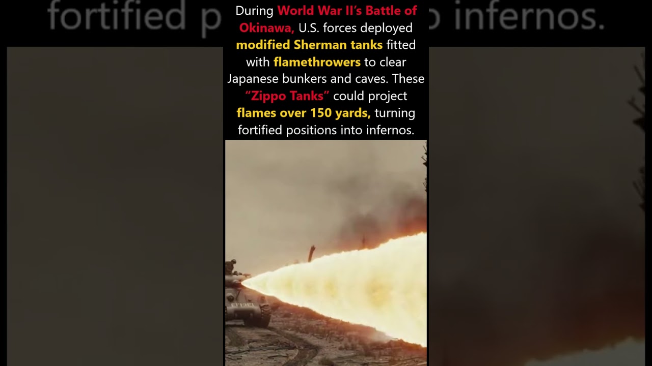 The Sherman Tank That Turned Okinawa Into Fire in WW2 