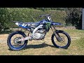 Yamaha yzf450 2022  comparaison chappement origine vs ligne hgs