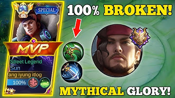 SUN BROKEN BUILD!🥚(must try) | SUN VS. LAPU-LAPU -MLBB🔥 #topglobalsun #mobilelegends #urEGG
