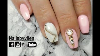 Kuinka Teen Geelikynnet Vaaleanpunaista Ja Savumarmoria How To Pink And Fogmarble