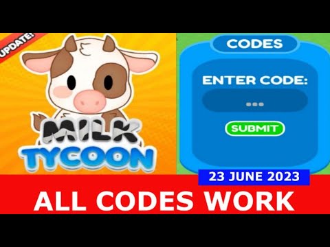 Milk Tycoon Codes (December 2023) - Roblox