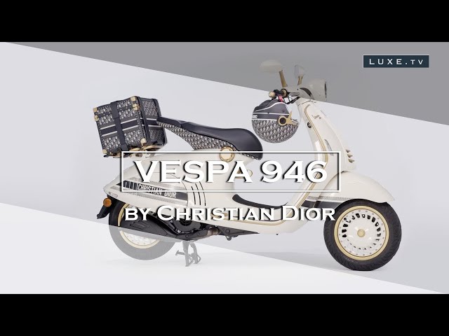 Vespa 946 Christian Dior: The Vespa seen by Maison Dior - LUXE.TV 
