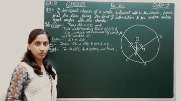 CLASS 9 | CIRCLES : EX 10.4 Q 3 | CHAPTER 10 | CBSE | NCERT | (DAY246) | MATHS CLASS 9 | RITU JAIN
