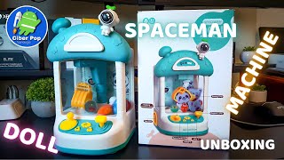 ¡Diversión Garantizada! MINI MÁQUINA DE PELUCHES Y JUGUETES Spaceman Doll Machine Garra Unboxing