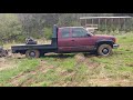 Shtf etprepper gets his diesel bov 4x4 truck and trailer stuck