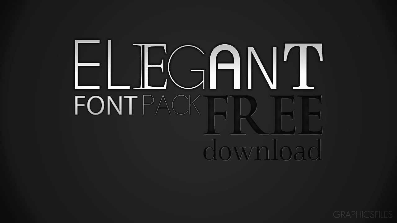 Elegant Font Pack | Graphics Files